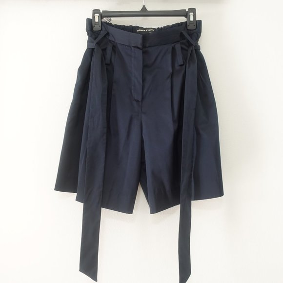 SONIA RYKIEL DARK NAVY BLUE SHORTS Size 38 - Picture 9 of 16